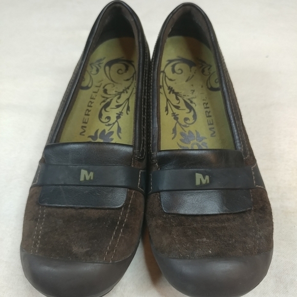 Merrell Plaza Moc Dark Coffe Brown Suede. Sz 8M - Picture 1 of 7